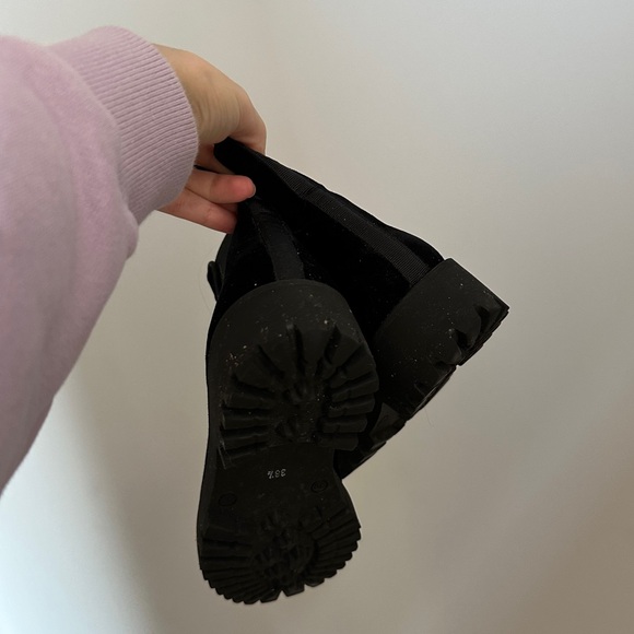 VELVET Spanish Boots Leather Chelsea Black us 8 bootie - Picture 4 of 5